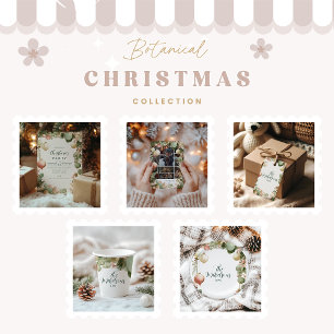 Adesivo Vintage Ornament Botanical Christmas Party