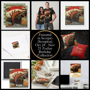 Convites Scorpio - Sinal Escorpião Zodíaco Aniversário