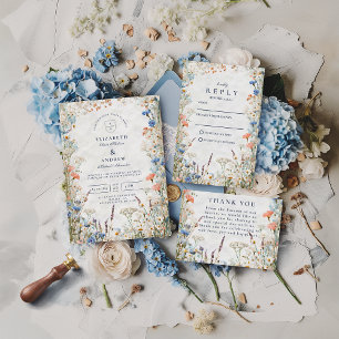 Cartão De Agradecimento Casamento no Jardim com Aquarela Pastel