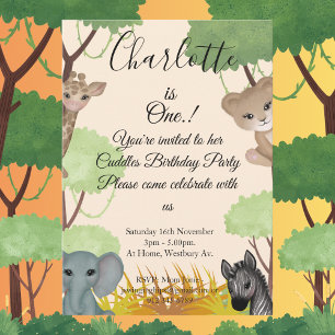 Convites Festa de primeiro aniversario de Cuddles