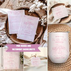 Convites Margs Rosa E Matrimony Bachelorette