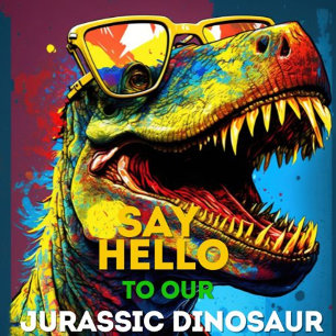 Sacola Para Presentes Grande Crianças da Selva Dino Jurassic