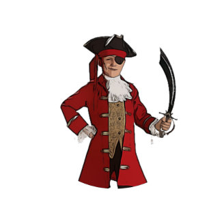 Adesivo Pirata Azul Náutico