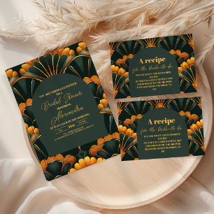 Convites Chá de panela Art Deco Roaring 20s