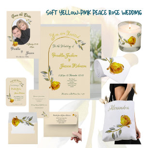 Reserve A Data Foto de Oval Amarelo Verde e Dourado da Manteiga d