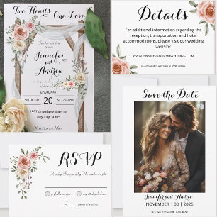 Numeração De Mesa Casamento de Rosas Rosa Rosa de Dois Corações Um A