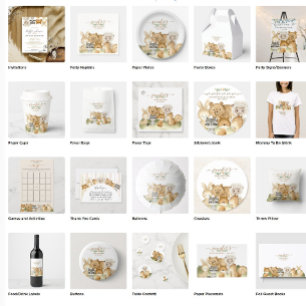 Convites Pink Yellow Cuide Animais Orçamento Oh Chá de fral