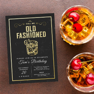 Porta-copo De Papel Quadrado Chame-me de Aniversário do Whiskey Cocktail