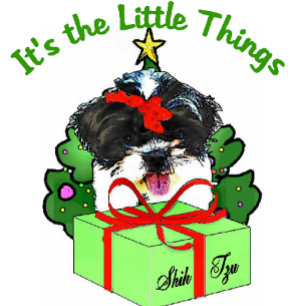 Cartão De Festividades Shih Tzu Christmas Gifts