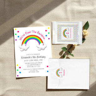 Adesivo Rainbow Girl Qualquer Idade Aniversário