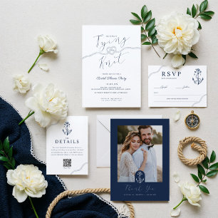 Convites Bilhete de Embarque de Destino Náutico