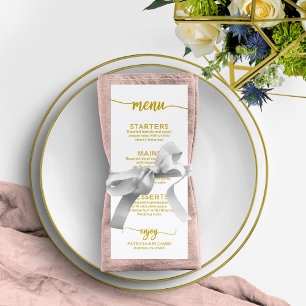 Convites Horário de Fim de Semana Caligrafia Dourada Elegan