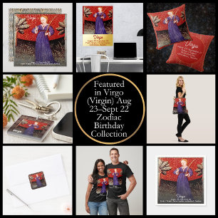 Convites Virgo, a Festa de aniversário Virgem Zodiac Sinal