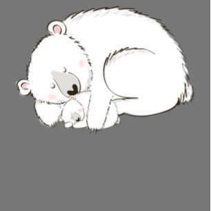 Convites Chá de fraldas do Urso Polar Woodland Blue