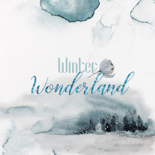 Convites para Casamento Blue Winter Wonderland