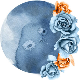 Convites Dusty Blue e Rusty Peony Floral Chá de casamento