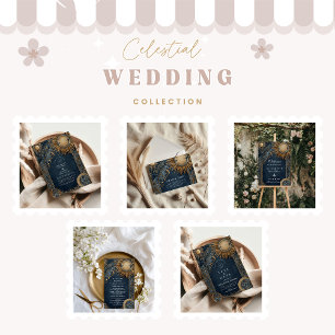 Cartão RSVP Casamento Celestial do Sol da Meia-Noite