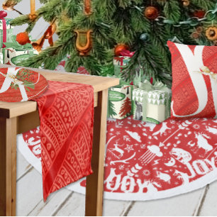 Adesivo Retangular Vintage Red Berry Winter Greens