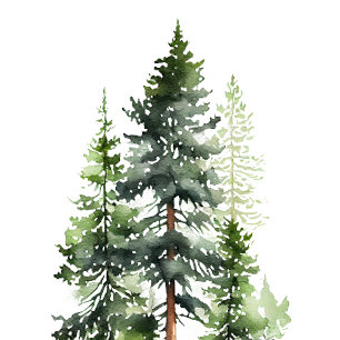 Convites Floresta Florestal Verde Pinheiros Modernos Casame