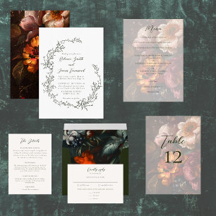 Numeração De Mesa Casamento de Caligrafia de Pintura em Flor de Bela