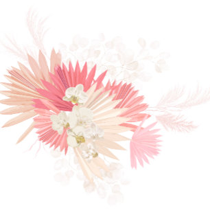 Convite De Casamento De Orquídeas Tropicais Dusty 