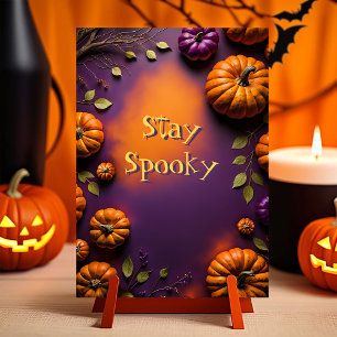 Prato De Papel Halloween Pumpkins