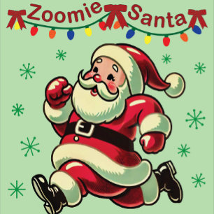 Ornamento De Cerâmica Papais noeis Zoomie Natal