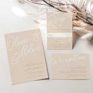 Convites Areia   Script Watermark Wedding