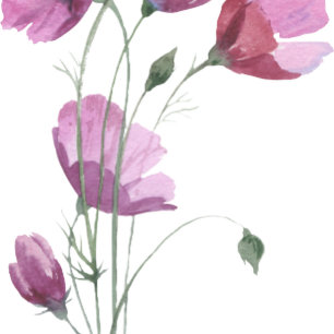 Convites Flores roxas Mauve. Casamento Russo Moderno