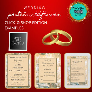 Guardanapo De Papel Pastel Wildflower Meadow Weding