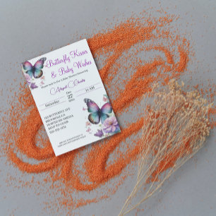 Beijos de borboleta e Cartão de gabinete de desejo