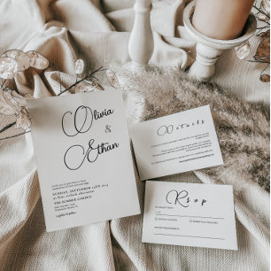 Convite de Casamento Minimalista