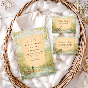 Convites Chá de Bebê do Pato da Floresta