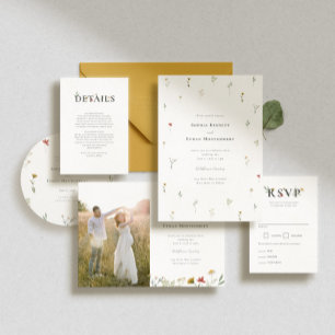 Cartão De Agradecimento Casamento de Leander Wildflower