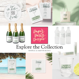 Rótulo de Frasco de Água Personalizado para Margs 