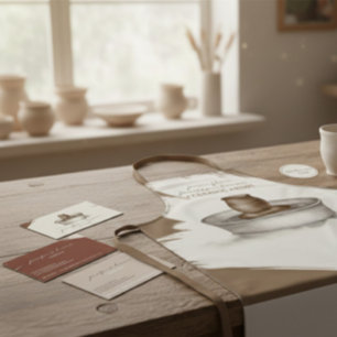 Cartão De Visita Ferramentas de Artista Cerâmica de Potteria