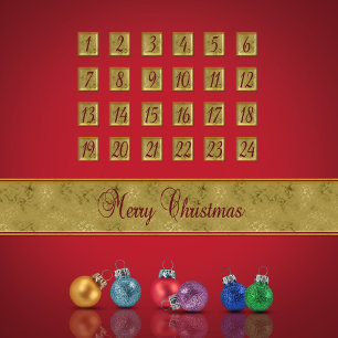 Íman Enfeites de natal de Calendário Avançados