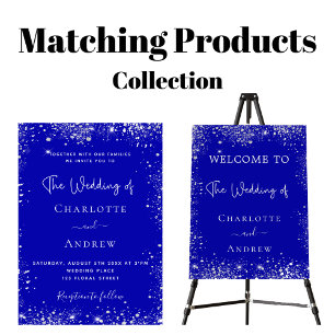 Flyer Convite para casamento do orçamento azul