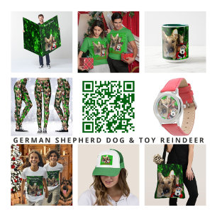 Cartão De Festividades Placa plana para Realizador de german shepherd e B