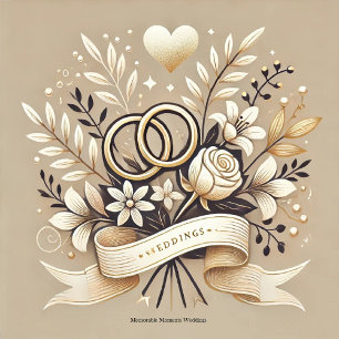 Encantando Convite para Casamento de Noite Estelar