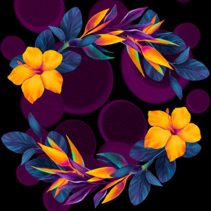 Convites Aves do Paraíso Chá de casamento de Hibiscus Invit