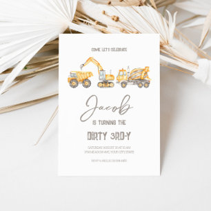 Adesivo Construction Birthday Theme Gift Sticker