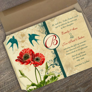 Convite Poppy Wedding