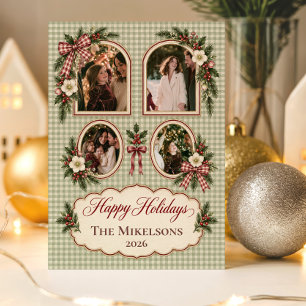 Etiqueta Para Presente Foto Coquette Natal Country Inglês