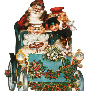 Cartão Postal Feriados Felizes Personalizados - Rustic Vintage E