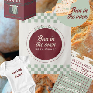 pão no chá de fraldas do adesivo do forno