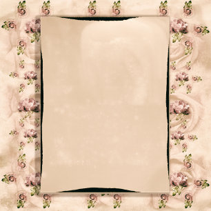 Convite para Recepção de Rosa Vintage