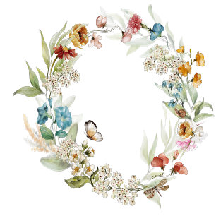 Mini Frasco Chá de fraldas Largura Floral Mini