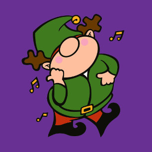 Festividades Naughty Elves Mistletoe Cartão de Natal
