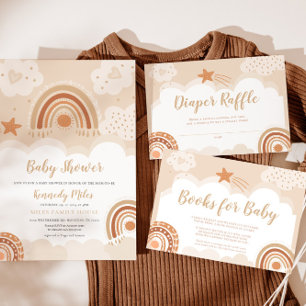 Poster Boho Rainbow Books e Sinal de presentes